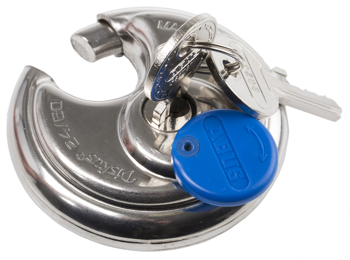 xr0026ib-60 ABUS Keyed Stainless Steel Weatherproof Padlock Weatherproof, 8 mm Shackle, 60 mm Body