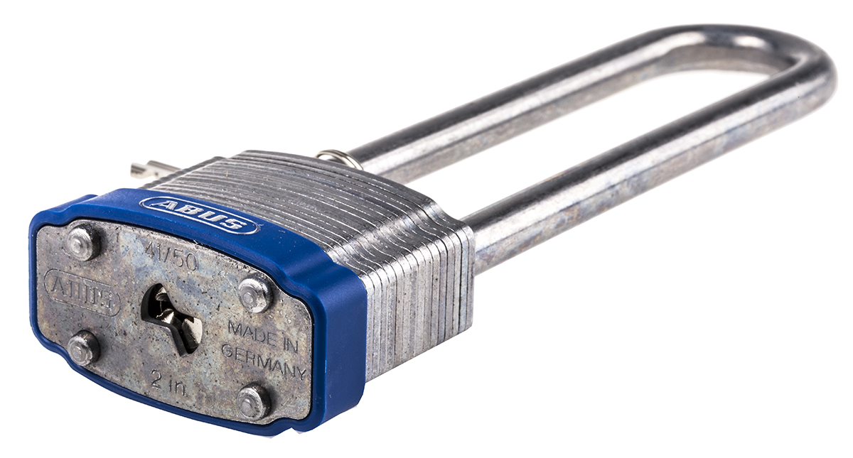 xr0041-hb512 ABUS Key Steel Padlock Weatherproof, 8.8 mm Shackle, 53 mm Body