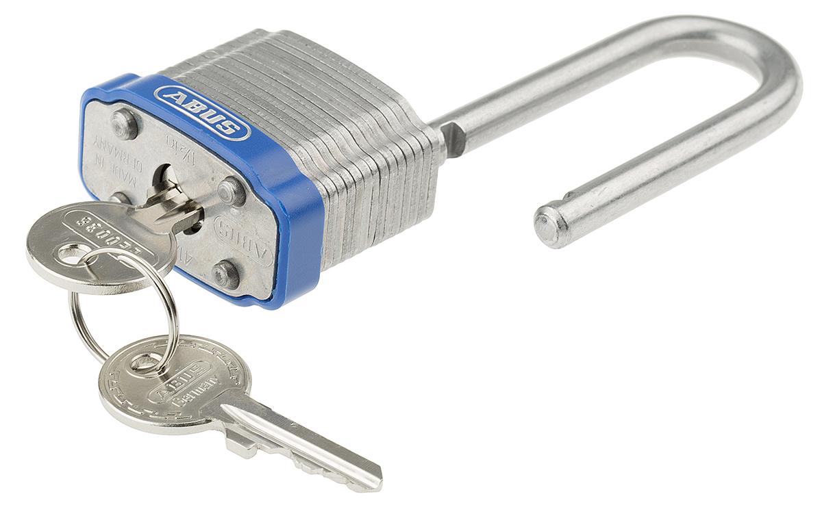 xr0041hb4ka1 ABUS Key Steel Padlock Weatherproof Keyed Alike, 6.7 mm Shackle, 44 mm Body