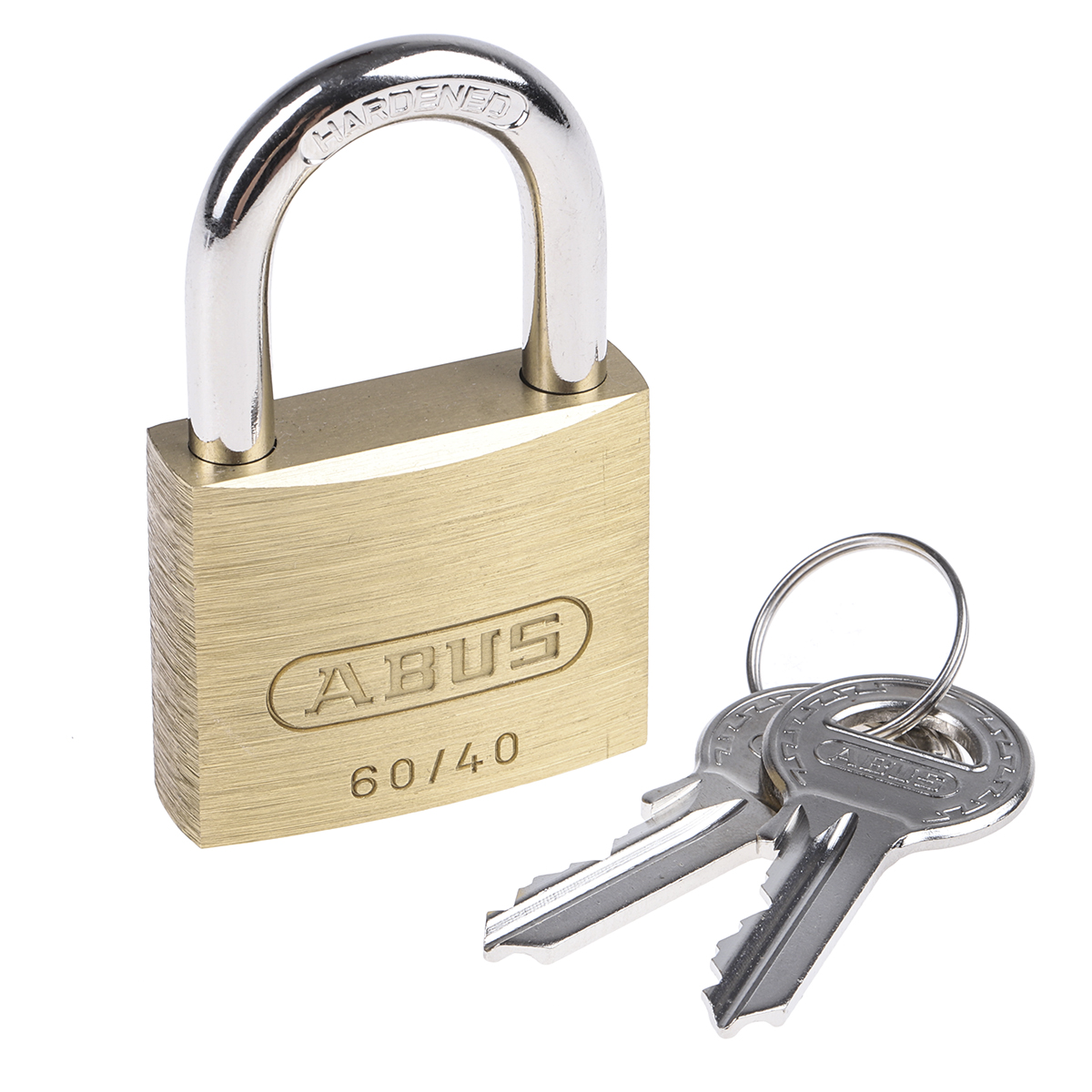 ABUS Keyed Steel, Brass Padlock Weatherproof Keyed Alike, 6 mm Shackle, 6 mm Body
