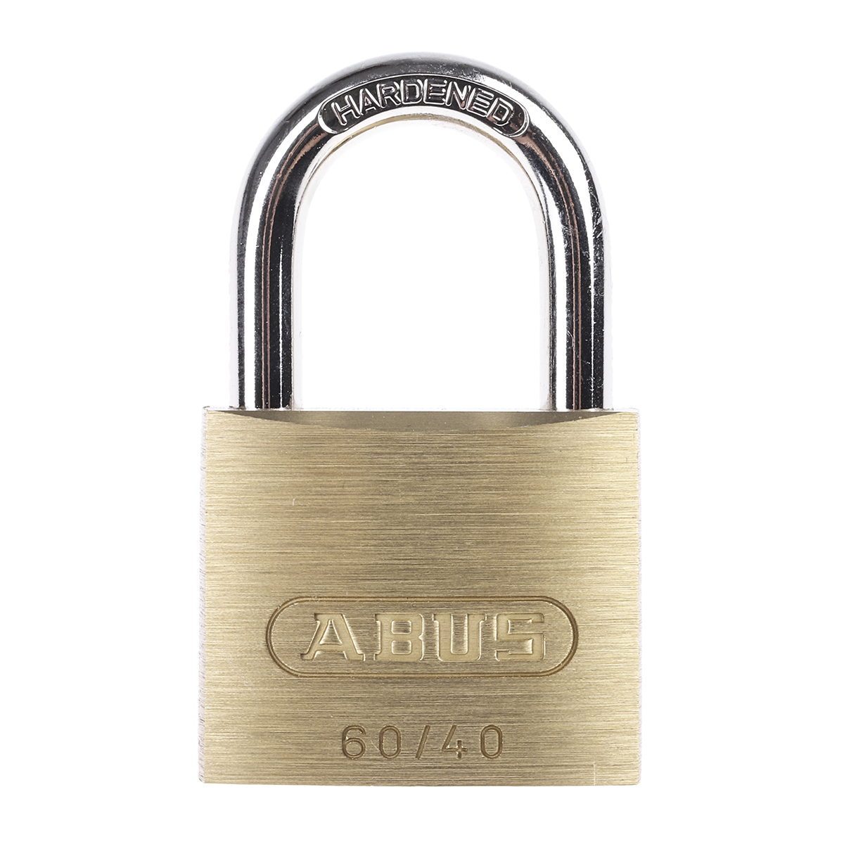 xr006040k3 ABUS Keyed Steel, Brass Padlock Weatherproof Keyed Alike, 6 mm Shackle, 6 mm Body
