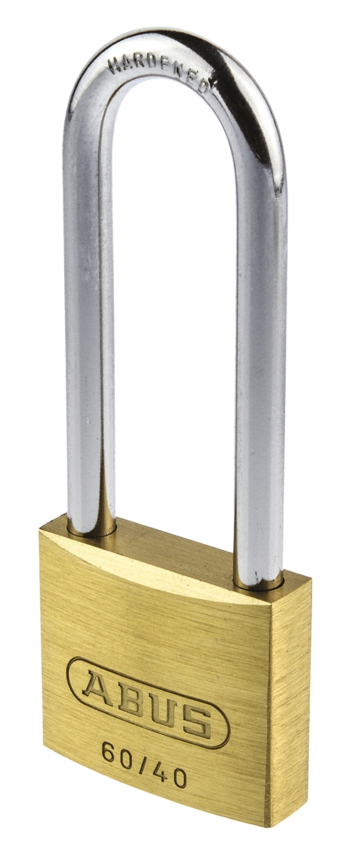 ABUS Keyed Brass, Steel Padlock Weatherproof Keyed Alike, 6 mm Shackle, 4 mm Body