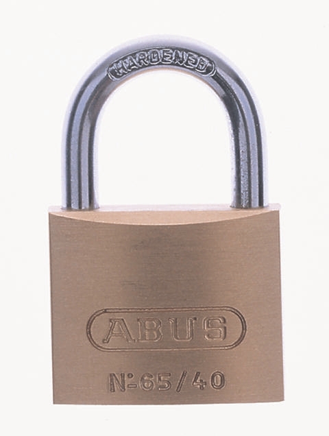 ABUS Keyed Steel, Brass Padlock Weatherproof Keyed Alike, 8 mm Shackle, 50 mm Body