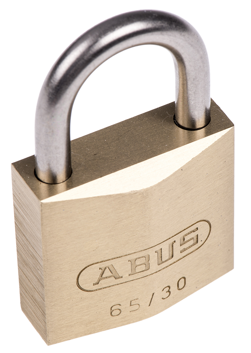ABUS Key Brass Weatherproof Padlock Weatherproof, 5 mm Shackle, 60mm Body