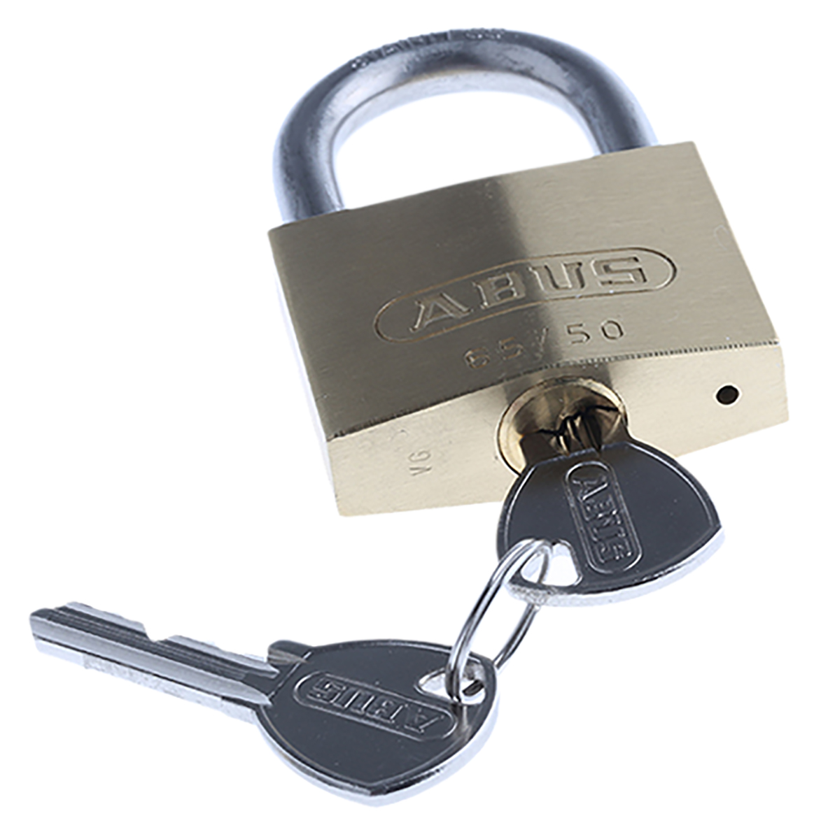 xr0065ib50 ABUS Keyed Brass Weatherproof Padlock Weatherproof, 8 mm Shackle, 4 mm Body