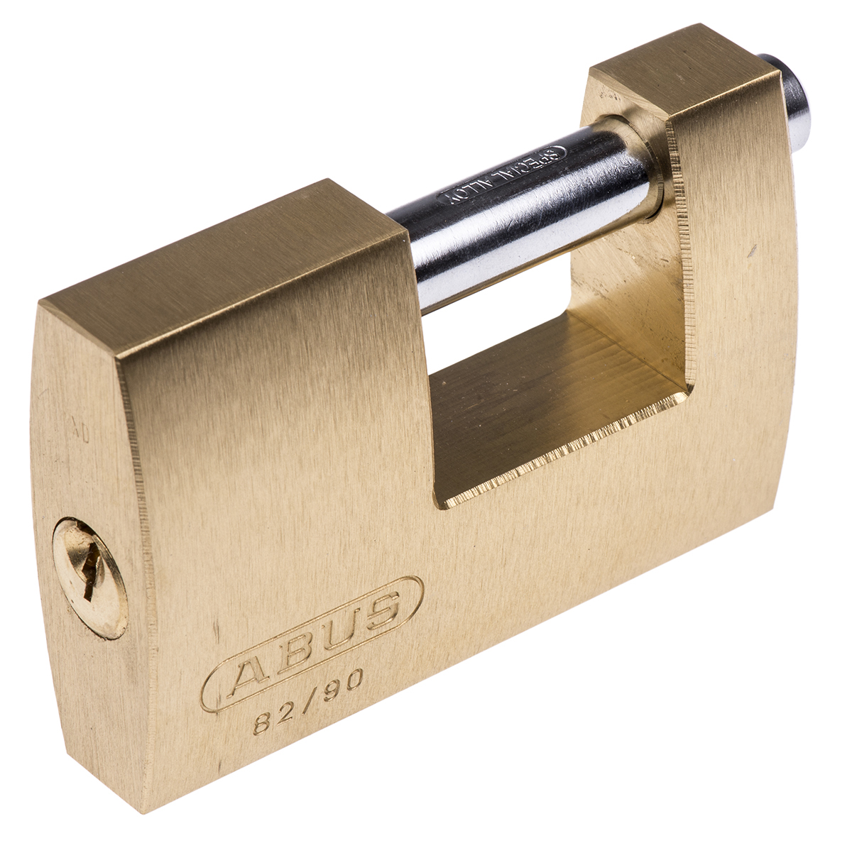 ABUS Key Steel, Brass Padlock Weatherproof, 12 mm Shackle, 90 mm Body