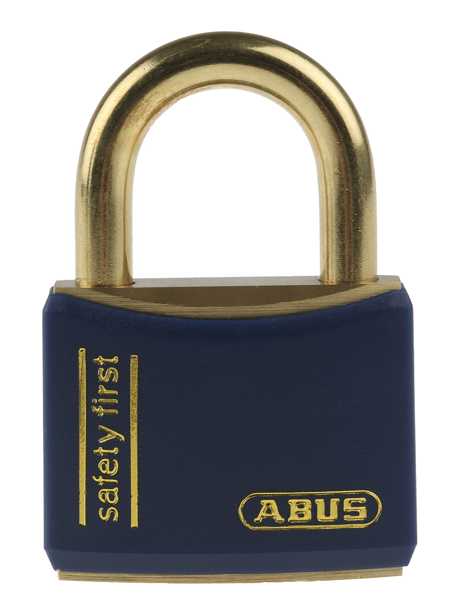 ABUS Keyed Brass Safety Padlock Weatherproof Keyed Alike, 6 mm Shackle, 43mm Body