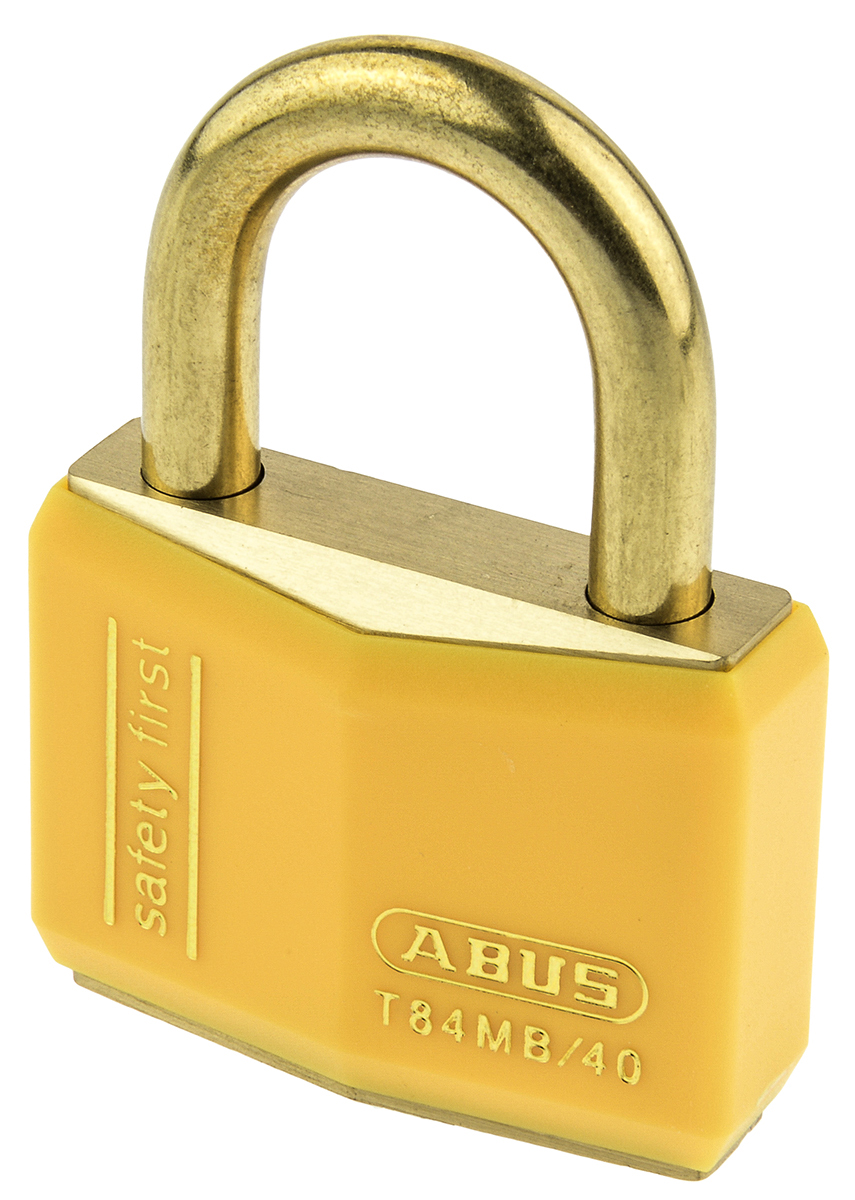 ABUS Keyed Brass Safety Padlock Weatherproof, 6 mm Shackle, 43mm Body