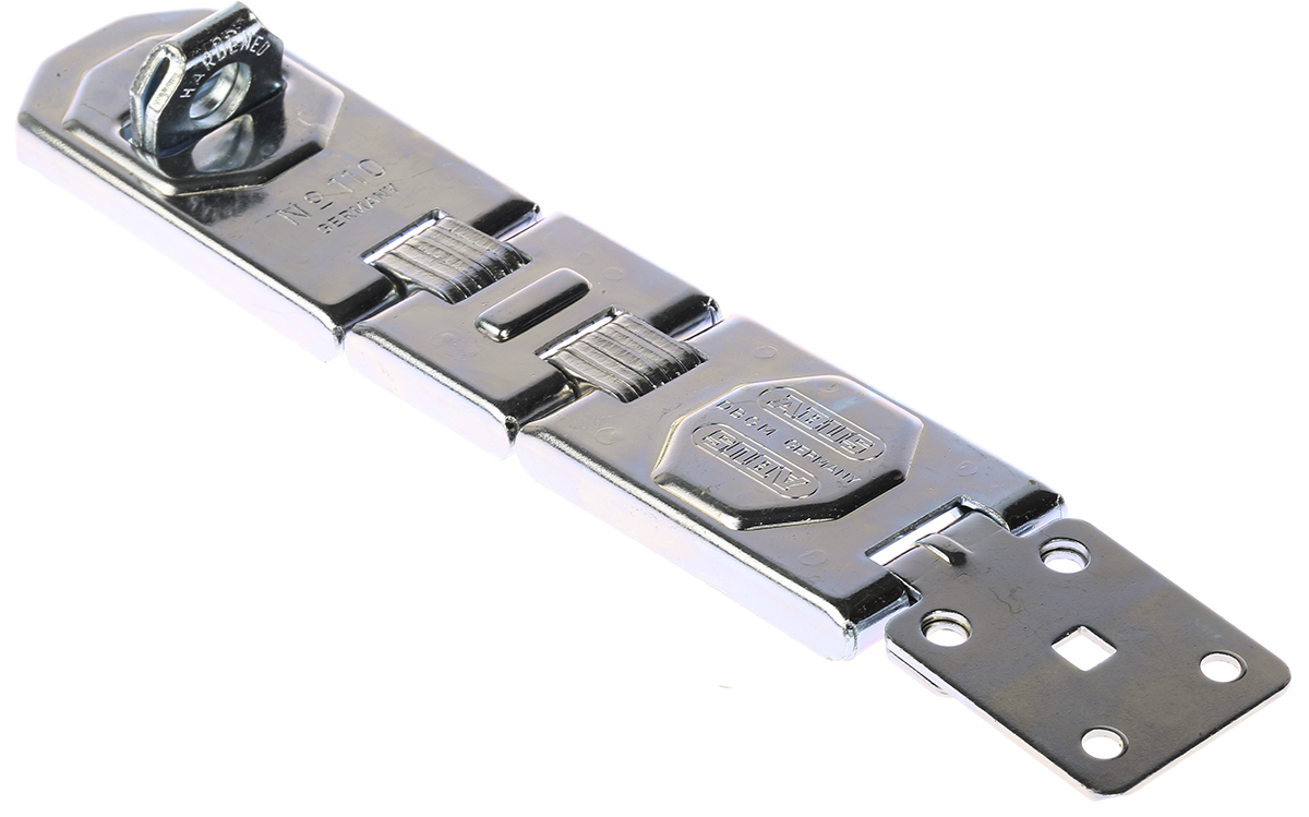 ABUS Steel Zinc Plated Hasp & Staple, 12.5 mm 45mm 195 mm