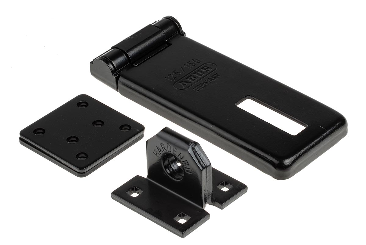 xr0125 ABUS Steel Hasp & Staple, 15 mm 6mm 150 mm
