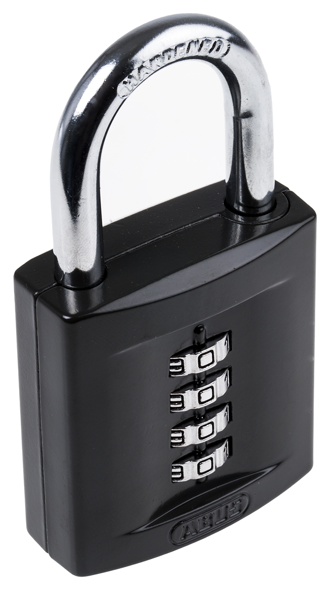 ABUS Combination Padlock Steel Combination Padlock Weatherproof, 8 mm Shackle, 52 mm Body