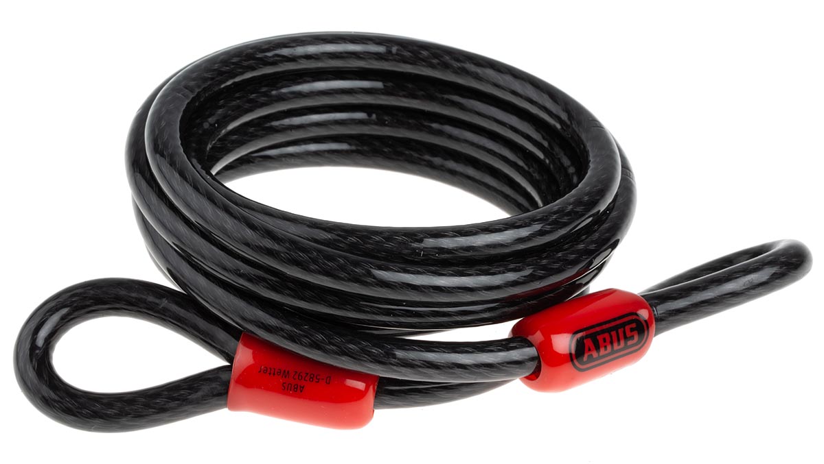 ABUS 185 cm 8 mm diameter, Steel Cable Lock