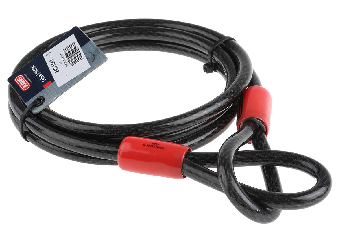 ABUS 2 m 10 mm diameter, Steel Cable Lock