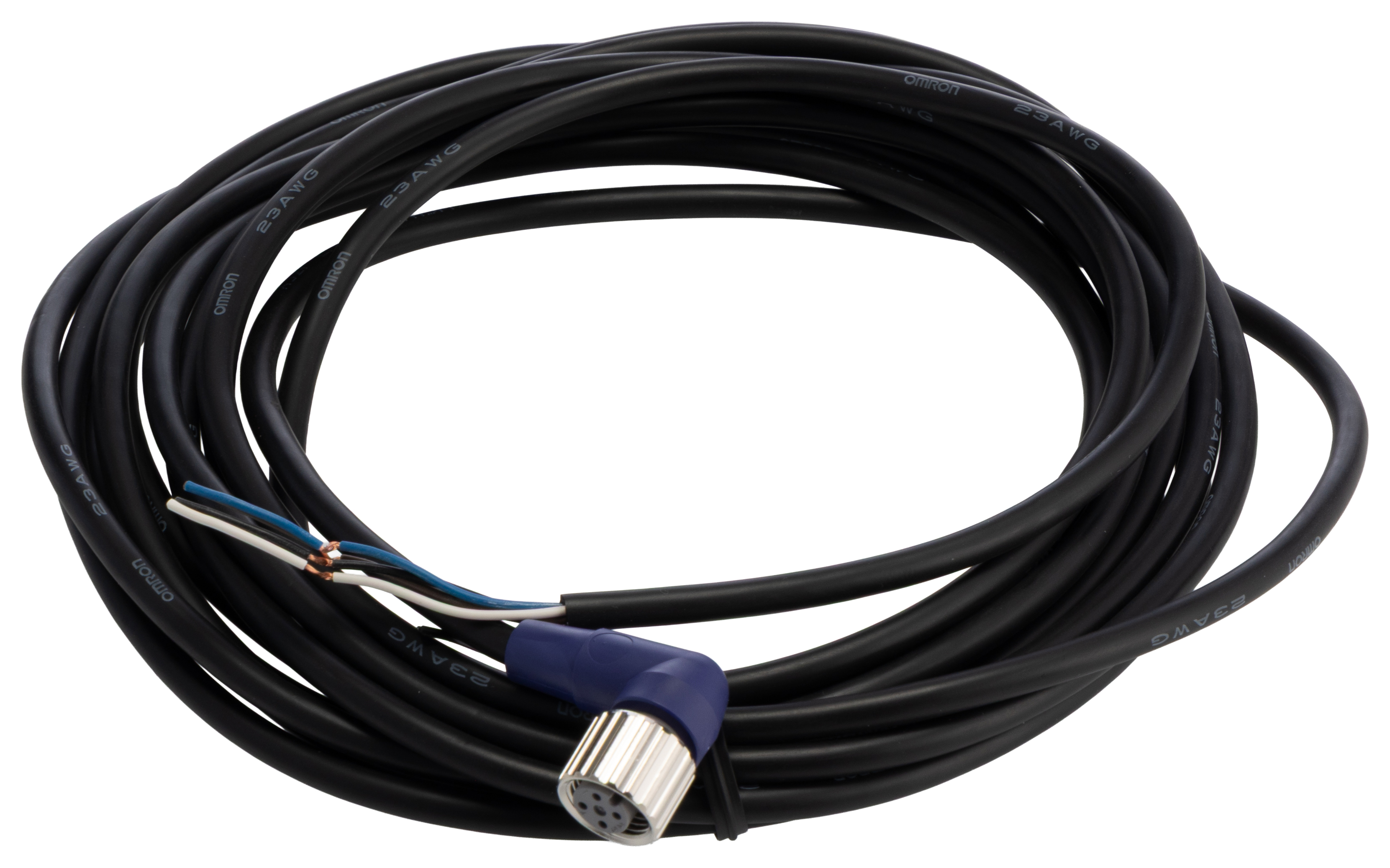 Omron Female 4 way Straight to Unterminated Sensor Actuator Cable, 5 m