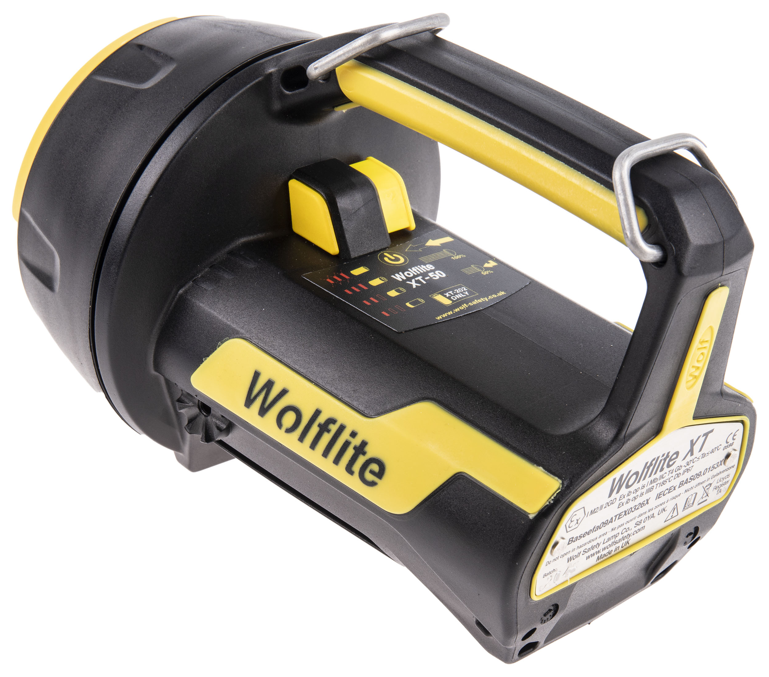 xt-50h Wolf Safety IECEx/ATEX LED Hand Lamp Black Rechargeable