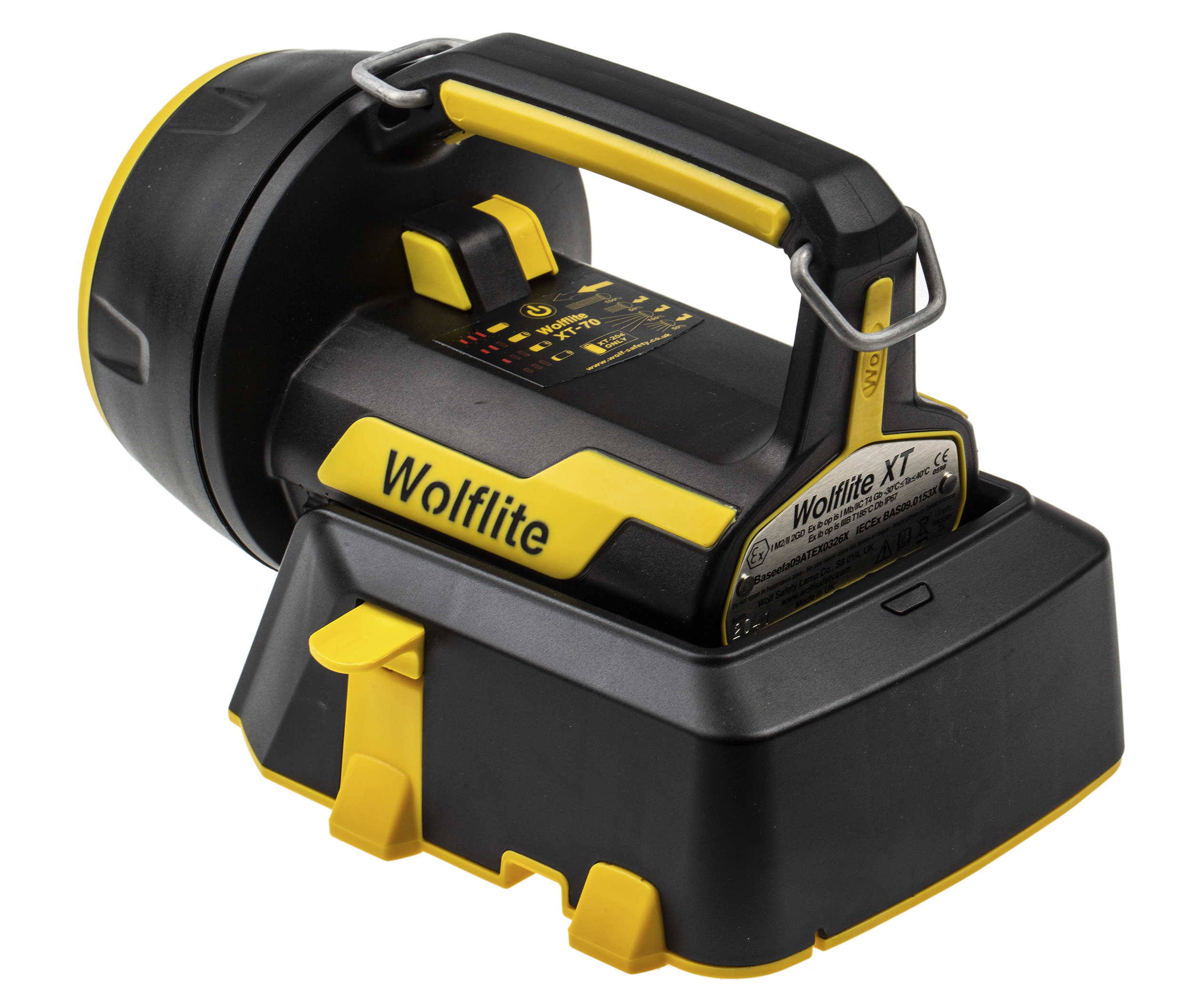 xt-70h Wolf Safety IECEx/ATEX LED Hand Lamp Black Rechargeable