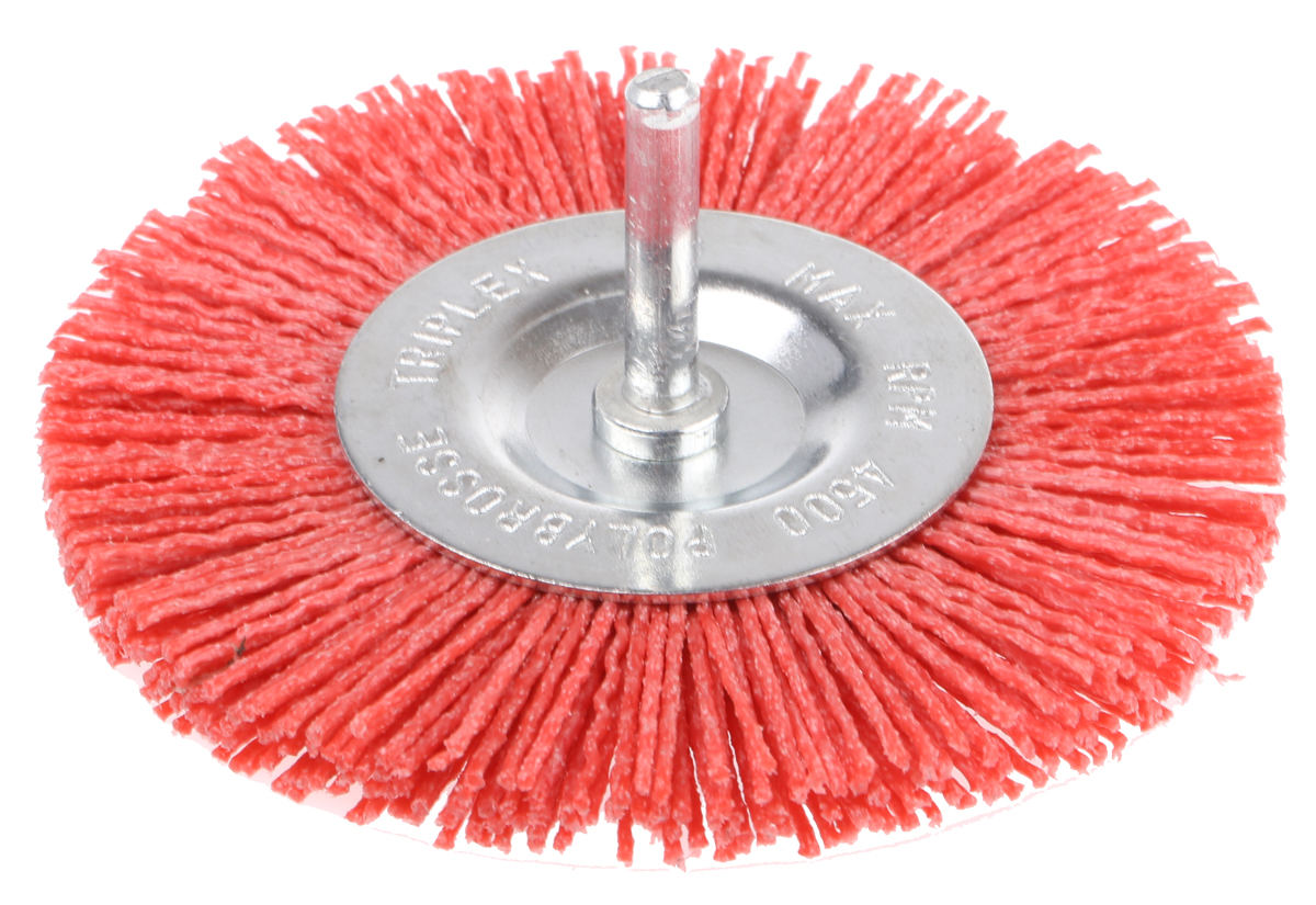 Tivoly Nylon Crimp Wire Abrasive Brush, 100 mm Diameter