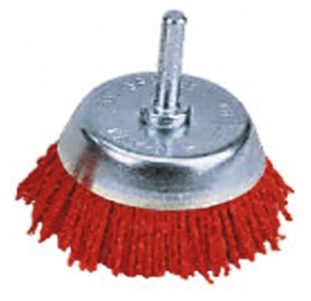Tivoly Nylon Crimp Wire Abrasive Brush, 65 mm Diameter