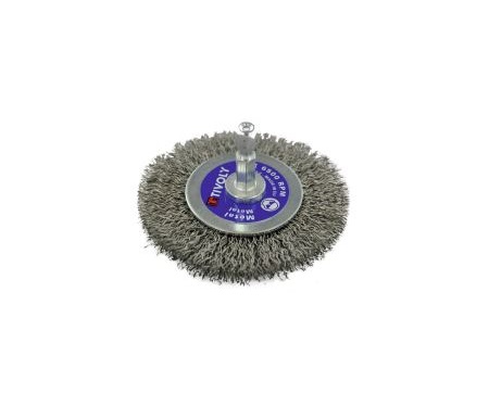 Tivoly Stainless Steel Abrasive Brush, 70 mm Diameter