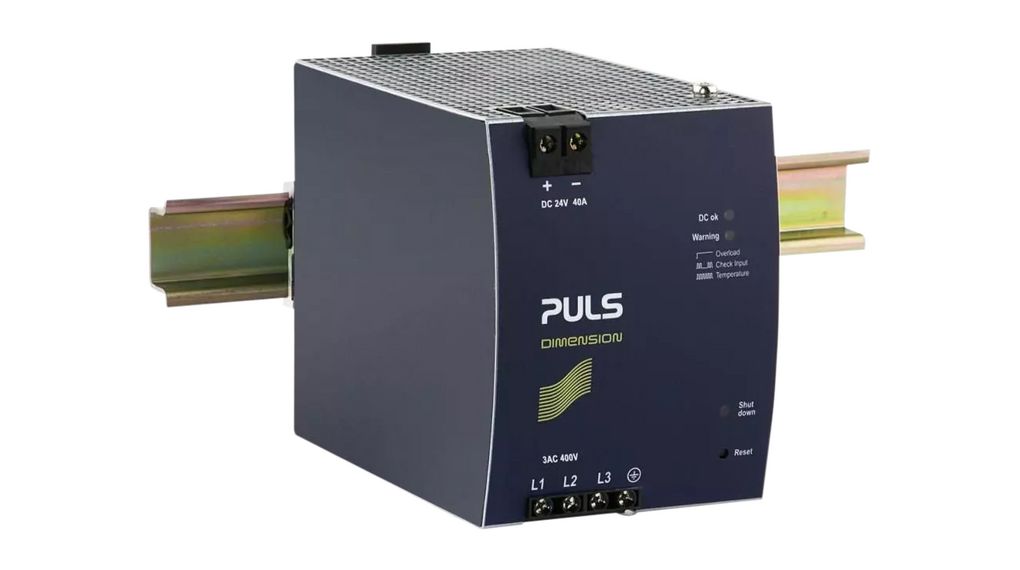 PULS X Power Supply DIN Rail Power Supply 440V ac AC Input 24V, 40 A Output DC 960 W