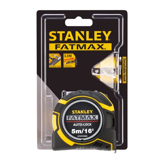 xtht0-33503 Stanley FATMAX 5 m Tape Measure, Imperial, Metric, RSCAL