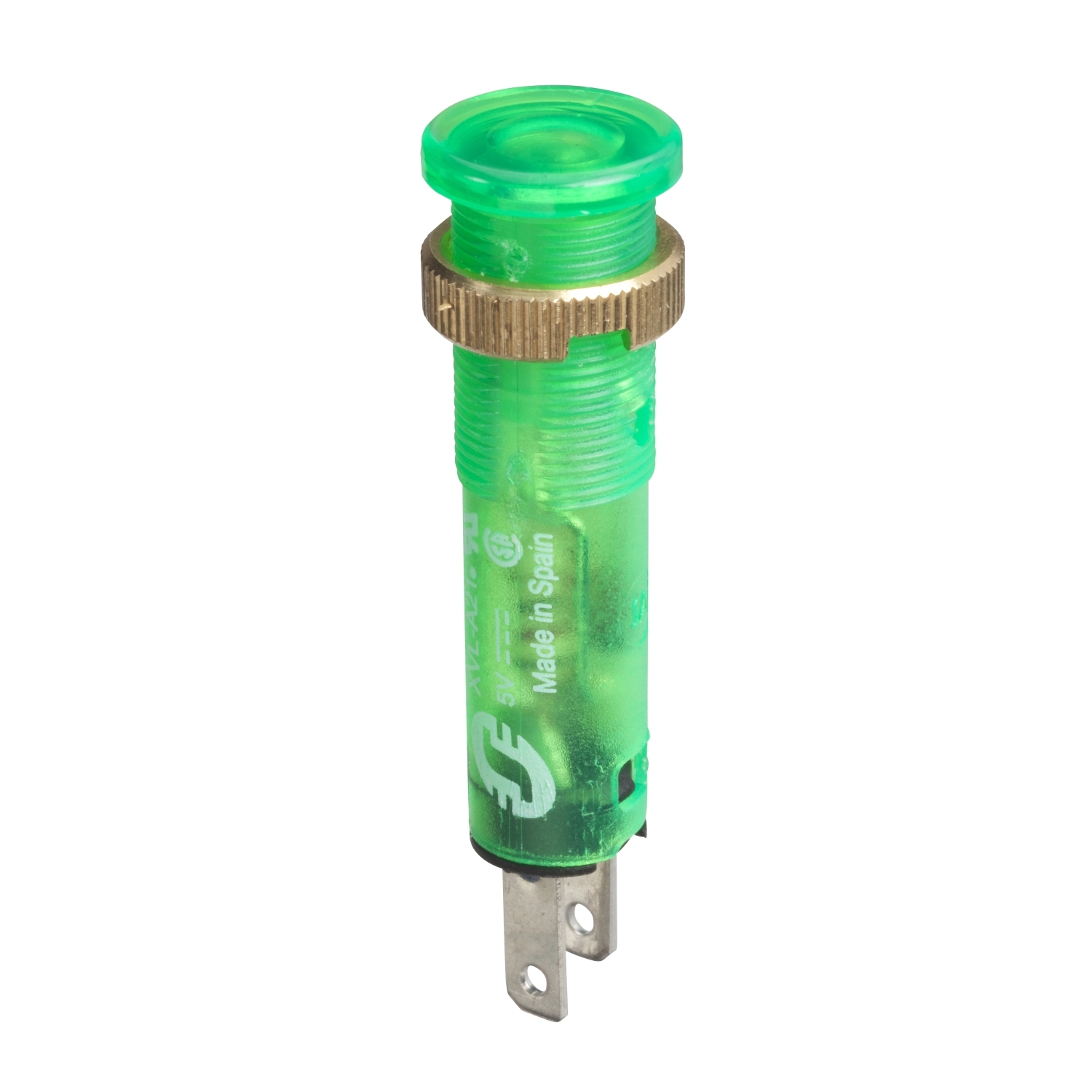 Schneider Electric, Harmony, Flush Green LED Pilot Light, 8 mm Cutout, IP65, IP40, Round, 12V