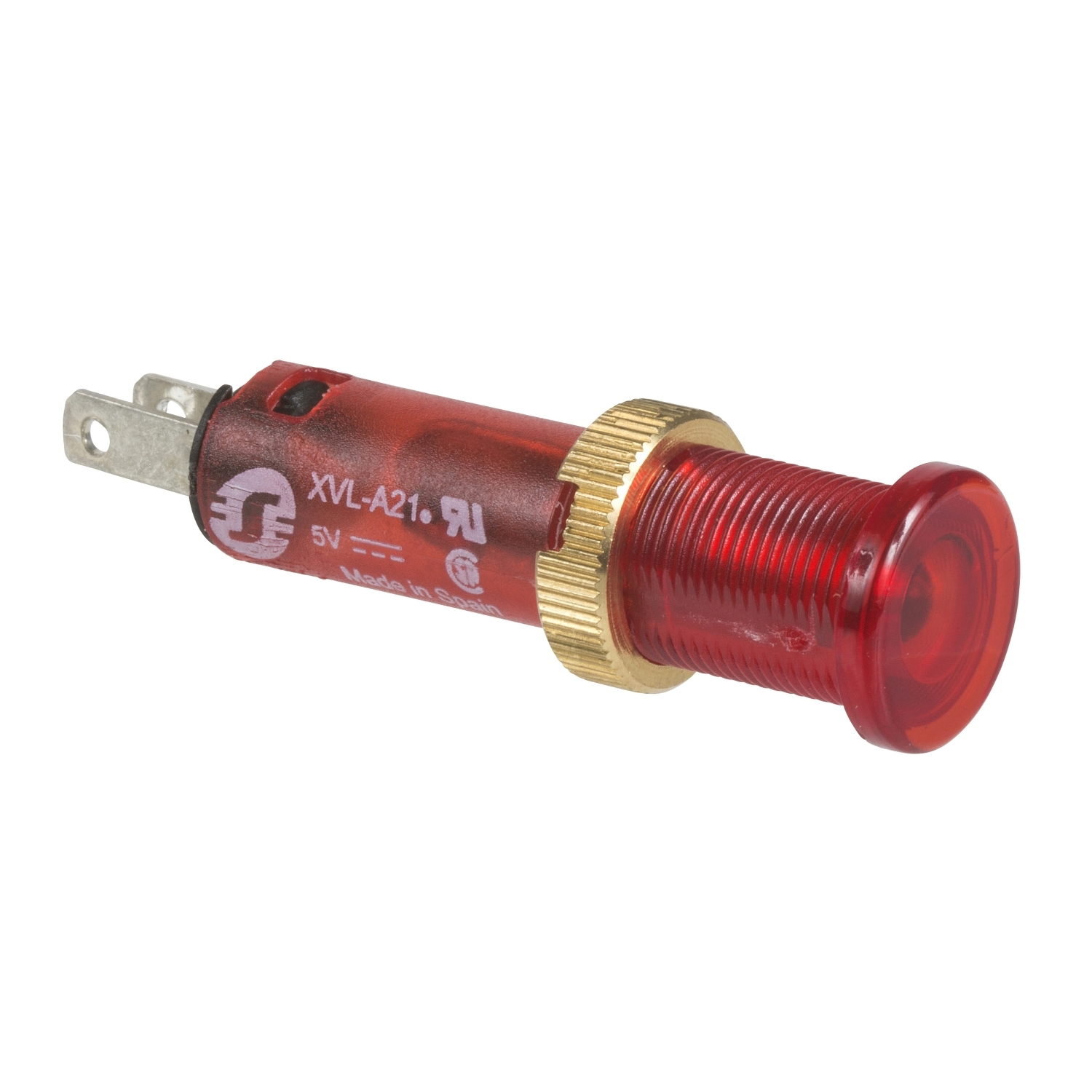 xvla234 Schneider Electric, Harmony, Panel Mount Red LED Panel Mount Indicator Pilot Light, 8 mm Cutout, IP40, IP65, Round, 24V