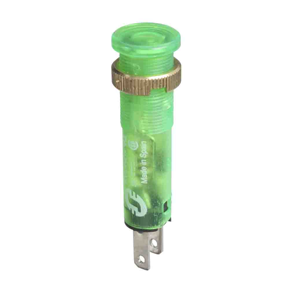 Schneider Electric, Harmony, Flush Green LED Pilot Light, 8 mm Cutout, IP40, IP65, Round, 48V
