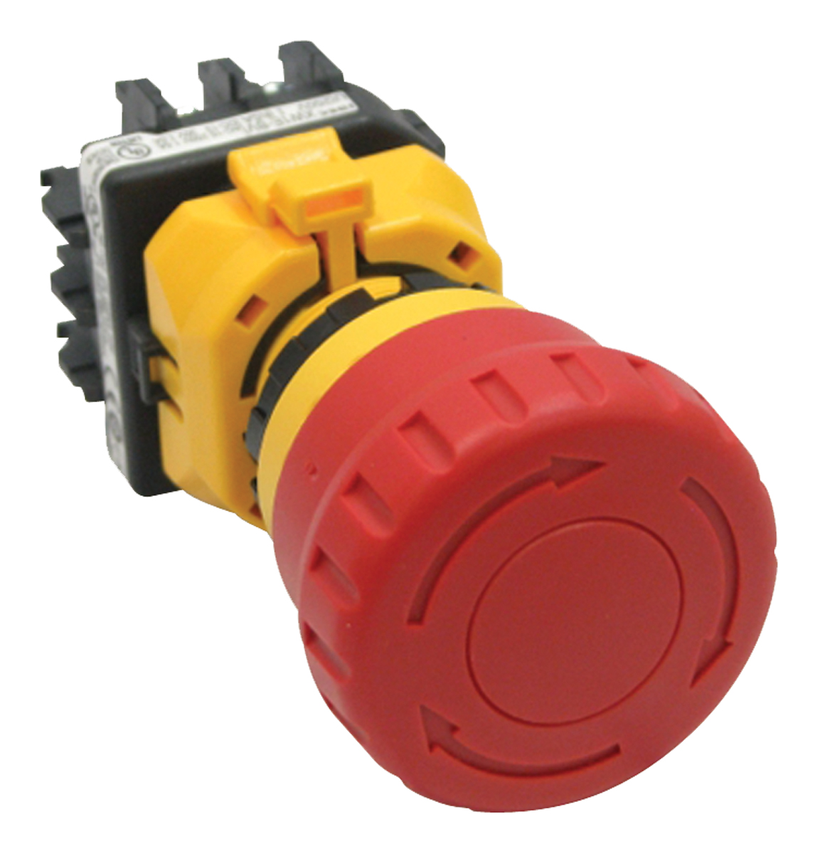 Idec XW1E Series Twist Release Emergency Stop Push Button, Panel Mount, 22 mm Cutout, 1 NO/3 NC, IP65
