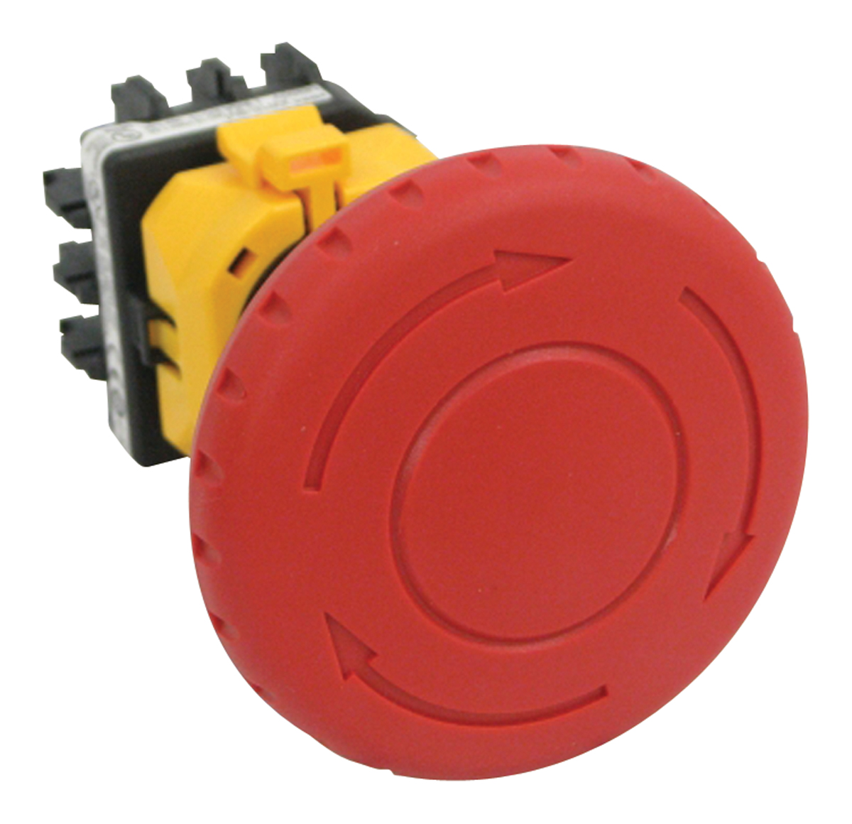 Idec XW1E Series Twist Release Emergency Stop Push Button, Panel Mount, 22 mm Cutout, 4PST, IP65