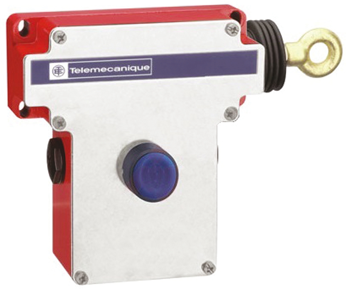 Telemecanique Sensors XY2-CE Rope Pull Switch 5.6 in, Right Side, 1 NO/1 NC