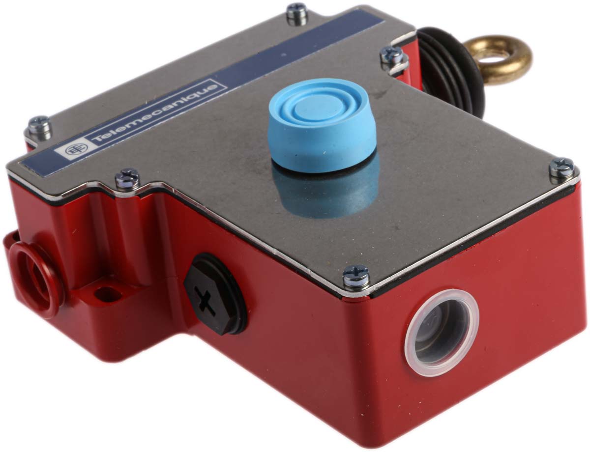 xy2ce1a270 Telemecanique Sensors XY2CE Rope Pull Switch 142 mm, Right Side, 2 NC