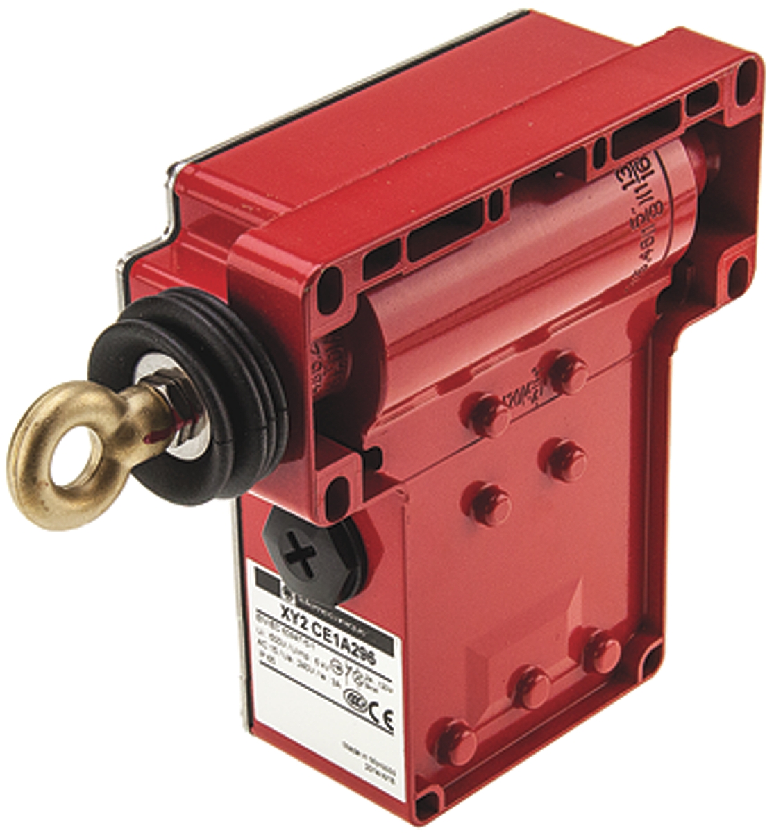xy2ce1a296 Telemecanique Sensors XY2CE Rope Pull Switch 142 mm, Right Side, 2 NO/2 NC