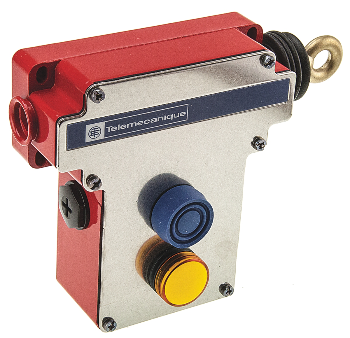 xy2ce1a296 Telemecanique Sensors XY2CE Rope Pull Switch 142 mm, Right Side, 2 NO/2 NC