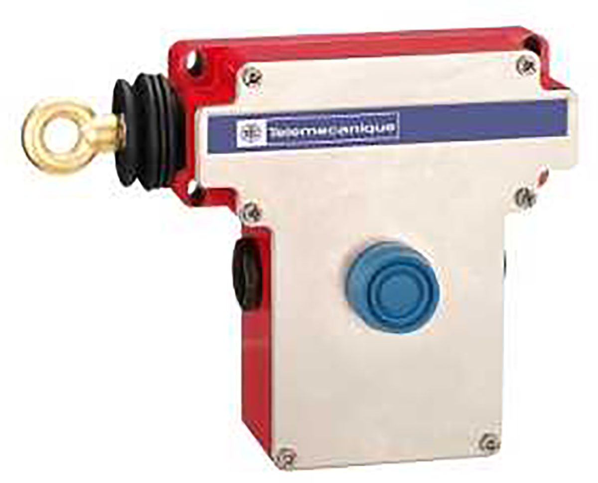 Telemecanique Sensors XY2CE Rope Pull Switch 229 mm, 2 NO/2 NC