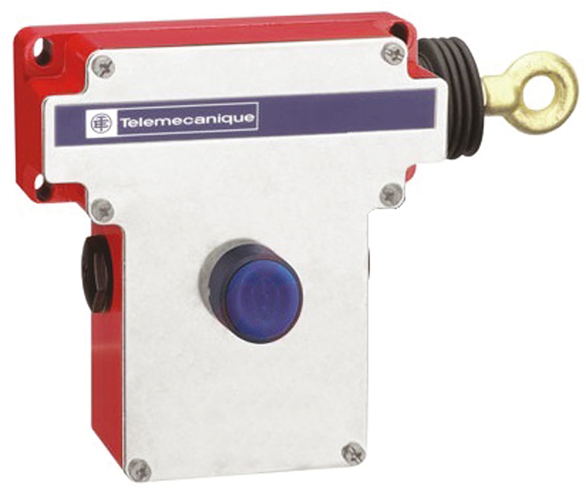Telemecanique Sensors XY2-CE Rope Pull Switch 5.6 in, Right Side, 2 NO/2 NC