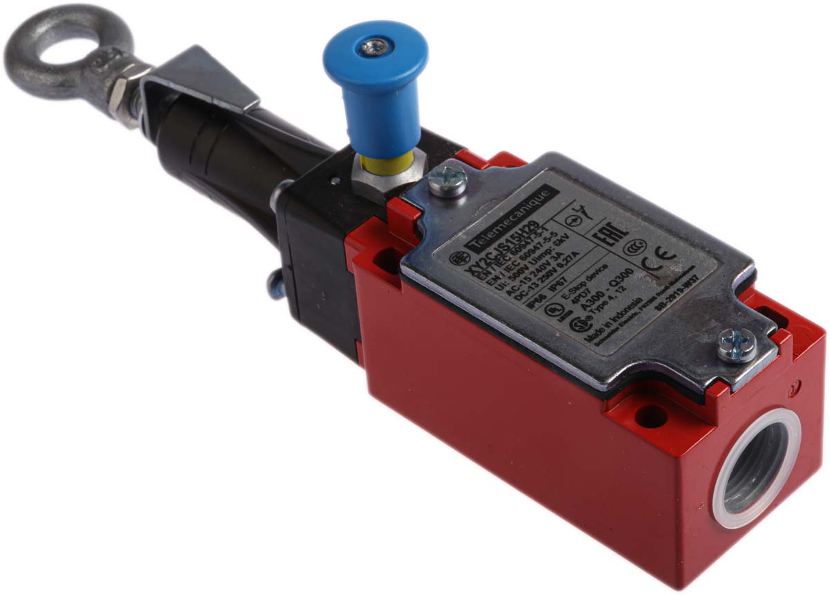 xy2cjs15h29 Telemecanique Sensors XY2CJ Rope Pull Switch 200.9 mm, Right Side, Left Side, 1 NO/1 NC