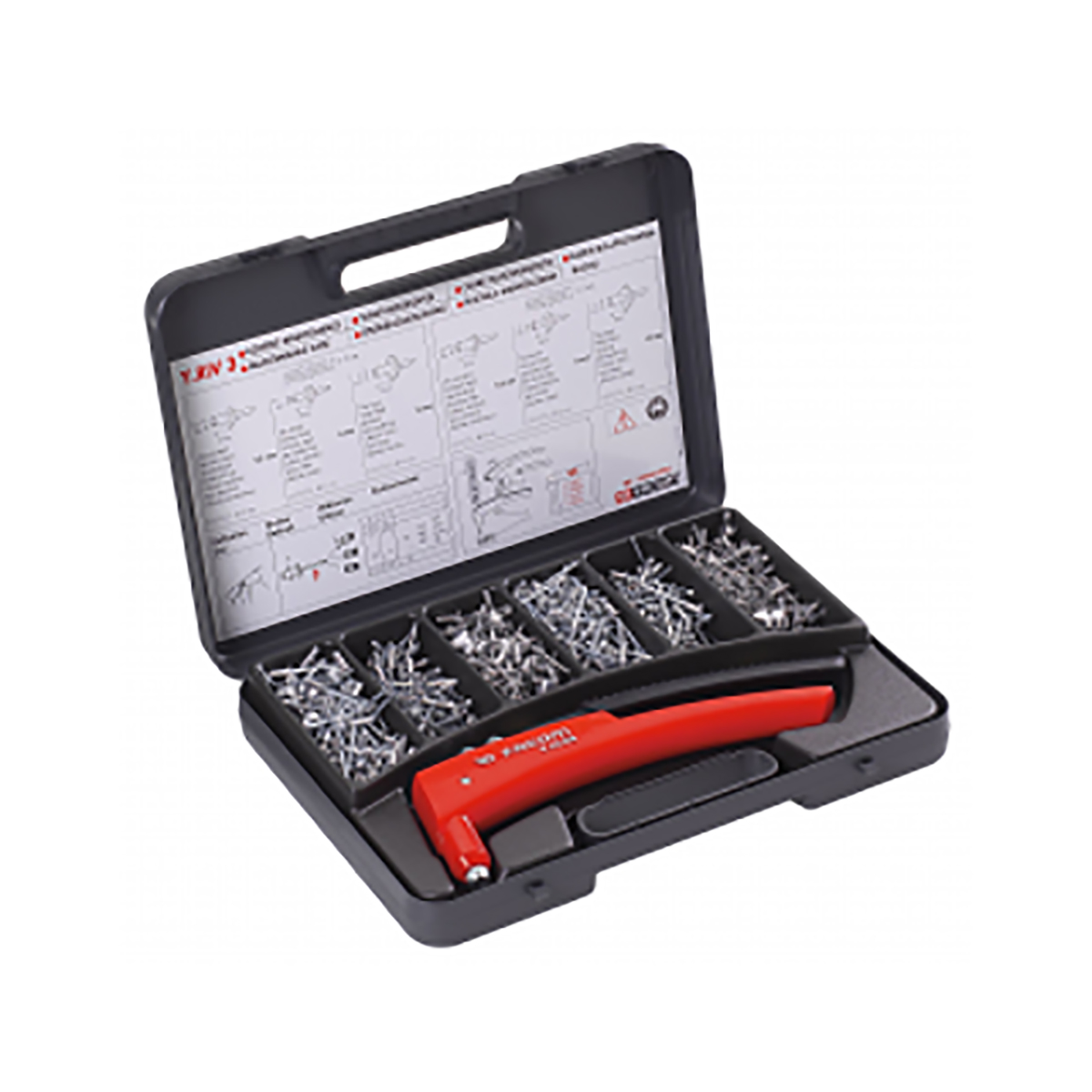 Facom Aluminium Maintenance Kit Rivet Set, 600 pieces
