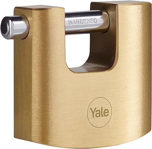 Yale1 Padlock Brass Padlock, 10 mm Shackle, 70 mm Body