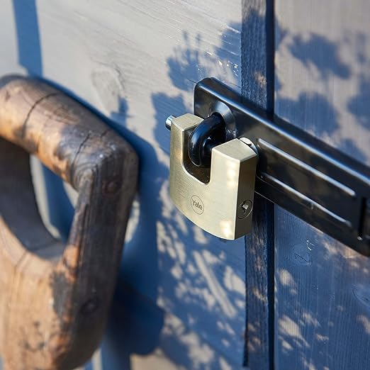 y114b701131 Yale1 Padlock Brass Padlock, 10 mm Shackle, 70 mm Body