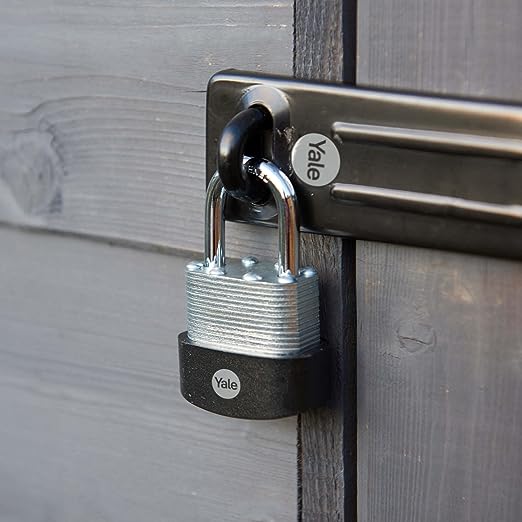 y125b401221 Yale1 Padlock Brass, Steel Steel Padlock, 6 mm Shackle, 47 mm Body