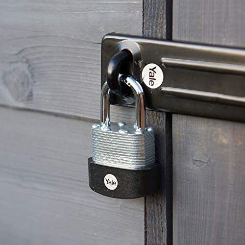y125b401223 Yale1 Padlock Steel, Brass Steel Padlock, 6 mm Shackle, 47 mm Body