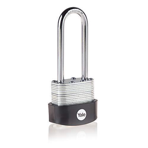 Yale1 Padlock Steel, Brass Steel Padlock, 6 mm Shackle, 47 mm Body