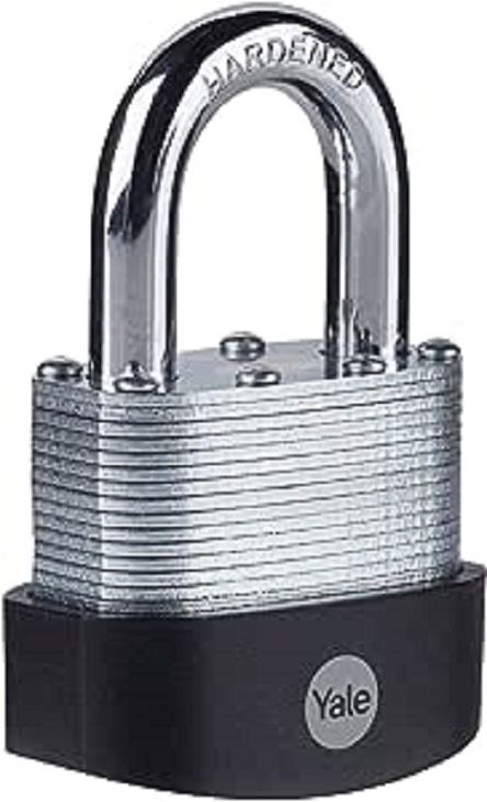 Yale1 Padlock Brass, Steel Steel Padlock, 11 mm Shackle, 66 mm Body