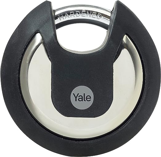 y130b701161 Yale1 Padlock Stainless Steel Padlock Weatherproof, 9.5 mm Shackle