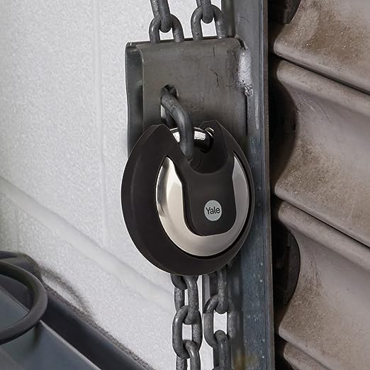 y130b701161 Yale1 Padlock Stainless Steel Padlock Weatherproof, 9.5 mm Shackle
