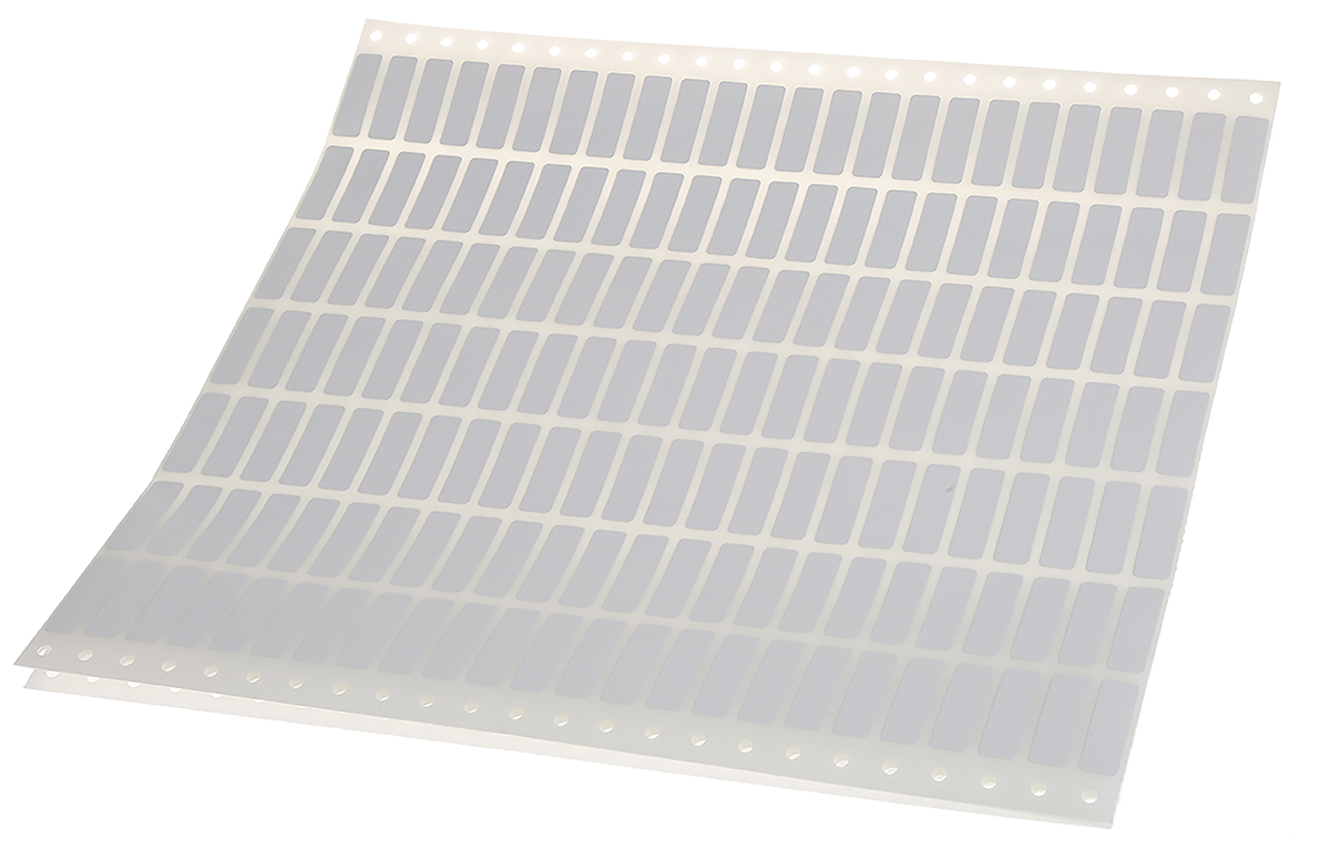 Brady White Adhesive Printer Label Sheet, Pack of 500 Per Pack
