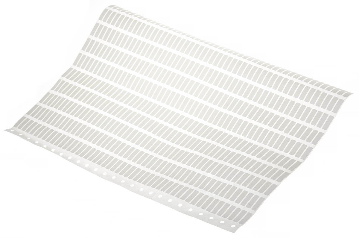 Brady White Adhesive Printer Label Sheet, Pack of 500 Per Pack