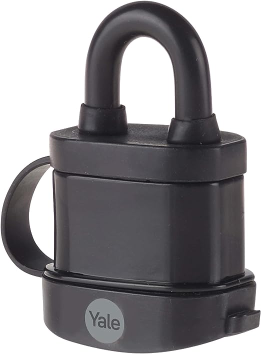 Yale1 Padlock Steel Padlock Weatherproof Keyed Alike, 5 mm Shackle, 40 mm Body