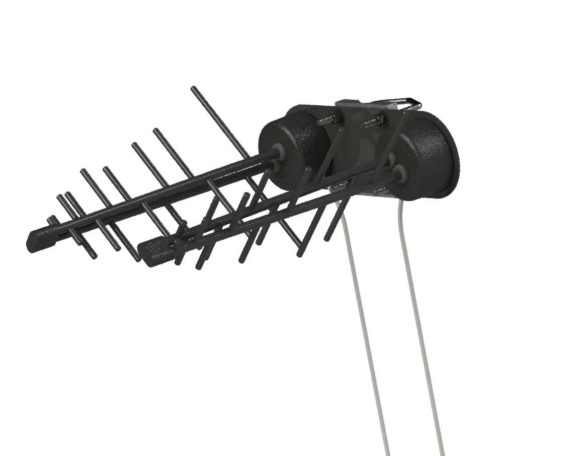 Mobilemark Y42700WB-2X Rod Antenna with N Jack Connector, 5G (LTE)